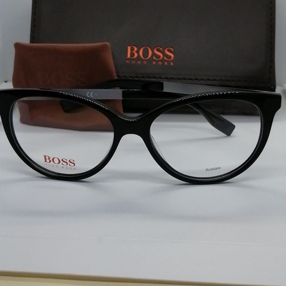 New/Authentic Eyeglass HugoBoss Orange BO0274 BLK - Picture 2 of 8